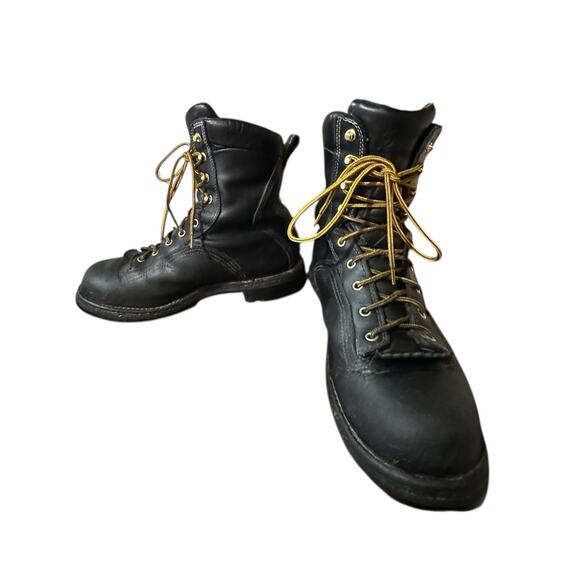 Danner 8" Quarry 2.0 AT GTX Black Leather Goretex Mens Boots Sz 10 D Soft Toe - Picture 8 of 9